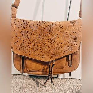 Suede Satchel Purse